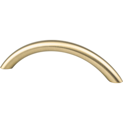 Berenson Contemporary Advantage Three 3-3/4 Inch Center to Center Arch Pull, Champagne Finish, Steel Material, Modern Design