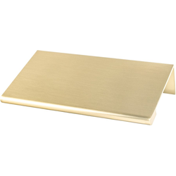 Berenson Contemporary Advantage Two 56mm CC Champagne Edge Pull, Sleek, Modern Design, Ideal for Minimalist Designs, Made of Durable Aluminum