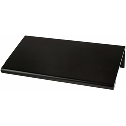 Berenson Contemporary Advantage Two 2-3/16 Inch Center to Center Edge Pull, Matte Black, Aluminum Material, Sleek Rectangle Design