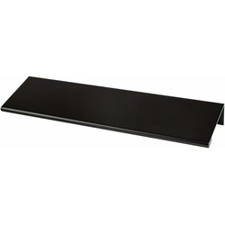 Berenson Contemporary Advantage Two 4-7/16 Inch Center to Center Edge Pull in Matte Black, Sleek Design for Minimalist Decor