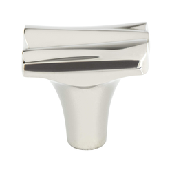 Berenson Puritan 1-5/16 Inch Length Polished Nickel Cabinet Knob, Artisan Style Zinc Material with 1in. Width