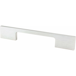 Berenson Contemporary Advantage Two 3-3/4 Inch Center to Center Rectangle Pull in Brushed Nickel Look, Ideal for Modern, Minimalist Designs