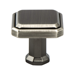25% OFF Berenson Harmony 1-3/16 Inch Length Vintage Nickel Cabinet Knob, Traditional Style Zinc Material with Unique Two-Tone Design