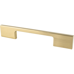 Berenson Contemporary Advantage Two 3-3/4 Inch Center to Center Rectangle Pull, Champagne Finish, Ideal for Minimalist Designs