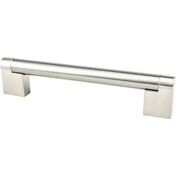 Berenson Contemporary Advantage Three 5-1/16 Inch Center to Center Bar Pull in Brushed Nickel Finish, Zinc Material, Modern Handle Design