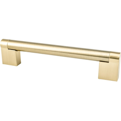 Berenson Contemporary Advantage Three 5-1/16 Inch Center to Center Champagne Bar Pull, Modern, Gold, Handle for Versatile Use