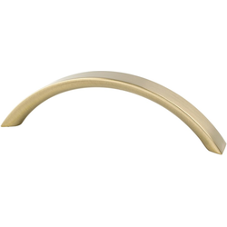 Berenson Contemporary Advantage Four 3-3/4 Inch Center to Center Champagne Flat Arch Pull, Zinc Material, Modern Gold Handle
