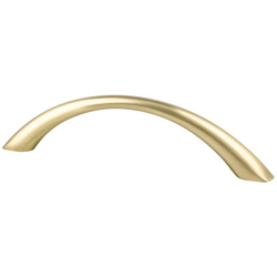 Berenson Contemporary Advantage Four 3-3/4 Inch CC Tapered Arch Pull, Champagne Finish, Aluminum Material for Modern Furniture &amp; Cabinets