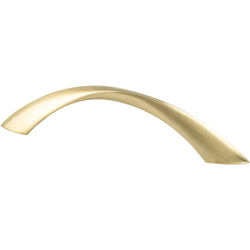 Berenson Contemporary Advantage Five 3-3/4 Inch Center to Center Twisted Arch Pull, Champagne Finish, Zinc Material, Modern Design