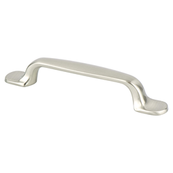25% OFF Berenson Euro Moderno 3-3/4 Inch Center to Center Brushed Nickel Cabinet Pull, Zinc Material, Transitional Style