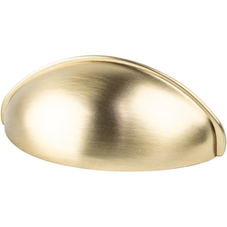 Berenson Transitional Advantage Three 2-1/2 Inch Center to Center Champagne Cup Pull, Zinc Material, 64mm CC, 3 3/16in. Length