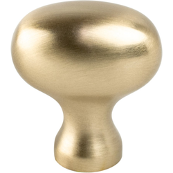 Berenson Transitional Advantage Three 1-1/8 Inch Length Oval Knob in Champagne Finish, Zinc Material, Perfect for Cabinets
