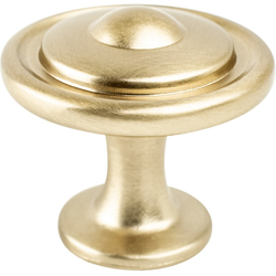 Berenson Traditional Advantage Three Oval Knob, 1-1/4 Inch Diameter, Champagne Finish, Zinc Material, Ideal for Cabinets