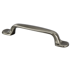 25% OFF Berenson Euro Moderno 3-3/4 Inch Center to Center Brushed Black Nickel Cabinet Pull, Zinc Material, Transitional Style