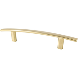 Berenson 3-3/4 Inch Center to Center Transitional Advantage One Bow Pull in Champagne Finish for Cabinetmakers