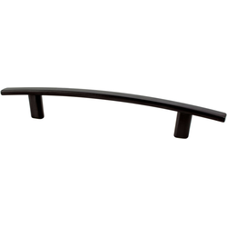 Berenson 5-1/16 Inch Center to Center Transitional Advantage One Bow Pull in Matte Black, Zinc Material for Durability