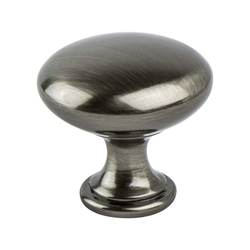 25% OFF Berenson Euro Moderno 1-3/16 Inch Diameter Brushed Black Nickel Cabinet Knob, Classic Comfort Series, Zinc Material, Transitional Style