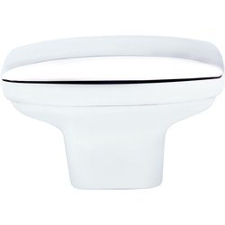 Berenson Transitional Advantage One Polished Chrome Rectangle Knob, 1-7/16 Inch Length, Zinc Material, Modern Design