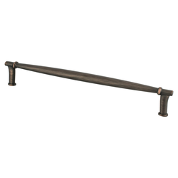 Berenson Dierdra 8-13/16 Inch Center to Center Verona Bronze Cabinet Pull, Transitional Style Zinc Material
