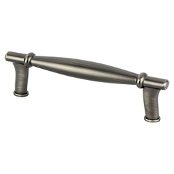 Berenson Dierdra 4.5 Inch Length Vintage Nickel Cabinet Pull, Zinc Material, Transitional Style