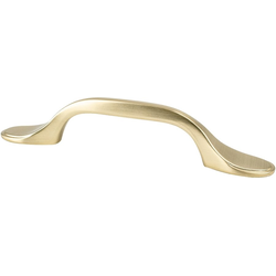 Berenson Traditional Advantage One 3 Inch Center to Center Champagne Rounded End Pull, Zinc Material, Traditional Style, Decorative Knobs and Pulls