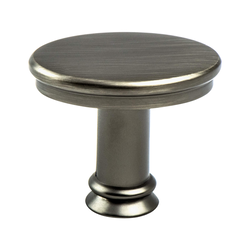 Berenson Dierdra 1-7/16 Inch Diameter Vintage Nickel Cabinet Knob, Zinc Material, Transitional Style, Classic Comfort Series