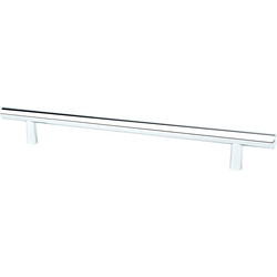 Berenson Transitional Advantage Two 7-9/16 Inch Center to Center T-Bar Pull, Polished Chrome, Steel Material, Ideal for Cabinets