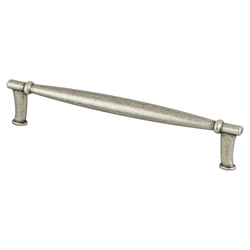 Final Sale, Special Order, Berenson Dierdra 6-5/16 Inch Center to Center Weathered Nickel Cabinet Pull, Zinc Material, Transitional Style
