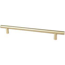 Berenson Transitional Advantage Two 7-9/16 Inch Center to Center T-Bar Pull, Champagne Finish, Steel Material, Ideal for Cabinets and Drawers