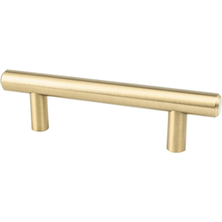 Berenson Transitional Advantage Two 3 Inch Center to Center T-Bar Pull, Champagne Finish, Steel Material, Perfect for Cabinets