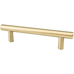 Berenson Transitional Advantage Two 3-3/4 Inch Center to Center T-Bar Pull in Champagne Finish, Ideal for Cabinets and Drawers