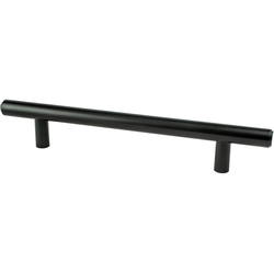 Berenson Transitional Advantage Two 5-1/16 Inch Center to Center Black T-Bar Pull, Durable Steel Construction, Ideal for Cabinets and Drawers
