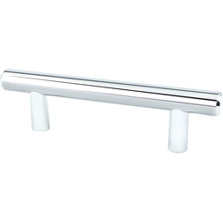 Berenson Transitional Advantage Two 3 Inch Center to Center T-Bar Pull, Polished Chrome, Steel Material, Ideal for Cabinets and Drawers