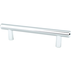 Berenson Transitional Advantage Two 3-3/4 Inch Center to Center T-Bar Pull in Polished Chrome, Perfect for Cabinets and Drawers