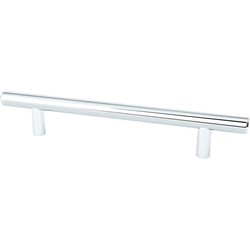 Berenson Transitional Advantage Two 5-1/16 Inch Center to Center T-Bar Pull, Polished Chrome, Steel Material, Ideal for Cabinets