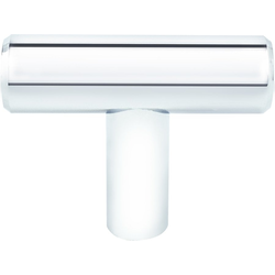 Berenson Transitional Advantage Two T-Bar Knob, Polished Chrome, Steel Material, 1-9/16 Inch Length, Perfect for Cabinetmakers