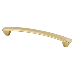 Berenson Laura Collection 6-5/16 Inch Center to Center Modern Bronze Cabinet Pull, Contemporary Zinc Handle