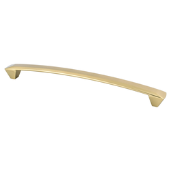 Berenson Laura 8-13/16 Inch Center to Center Modern Bronze Cabinet Pull, Contemporary Zinc Handle for Home and Business