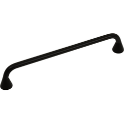 6-5/16 Inch Center to Center Mid Century Cone Cabinet Pull, Matte Black