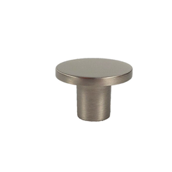 1 Inch Diameter Mid Century Modern Classic Round Knob, Brushed Nickel