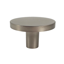 1-5/8 Inch Diameter Mid Century Modern Classic Round Knob, Brushed Nickel
