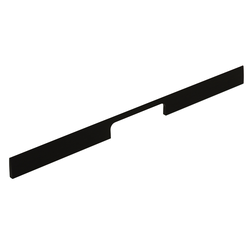 6-5/16 Inch &amp; 7-7/16 Inch Center to Center Mid Century Line Drawer Pull, Brushed Black