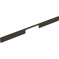 6-5/16 Inch &amp; 7-7/16 Inch Center to Center Mid Century Line Drawer Pull, Metallic Grey