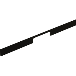 6-5/16 Inch &amp; 30-1/4 Inch Center to Center Mid Century Line Drawer Pull, Brushed Black