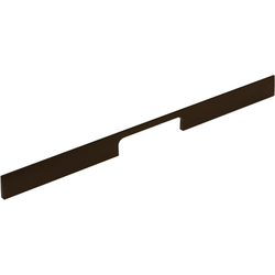 6-5/16 Inch &amp; 30-1/4 Inch Center to Center Mid Century Line Drawer Pull, Metallic Brown