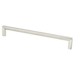 Berenson Metro 8-13/16 Inch Center to Center Brushed Nickel Cabinet Pull, Contemporary Zinc Material with Uptown Appeal