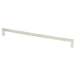 Berenson Metro 12-5/8 Inch Center to Center Brushed Nickel Cabinet Pull, Contemporary Style Zinc Material