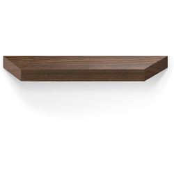 6-5/16 Inch Center to Center Wooden Profile Pull, Walnut