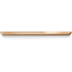 12-5/8 Inch Center to Center Wooden Profile Pull, Ash