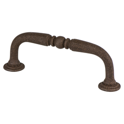 25% OFF Berenson American Classics 3 Inch Center to Center Dull Rust Cabinet Pull, Traditional Zinc Material with Weathered Finish